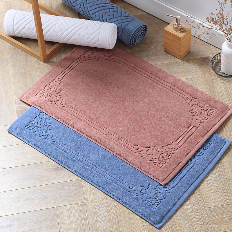 Nordic Nordic cotton floor towel absorbent floor mat pure cotton lint-free ins style light luxury machine washable washable