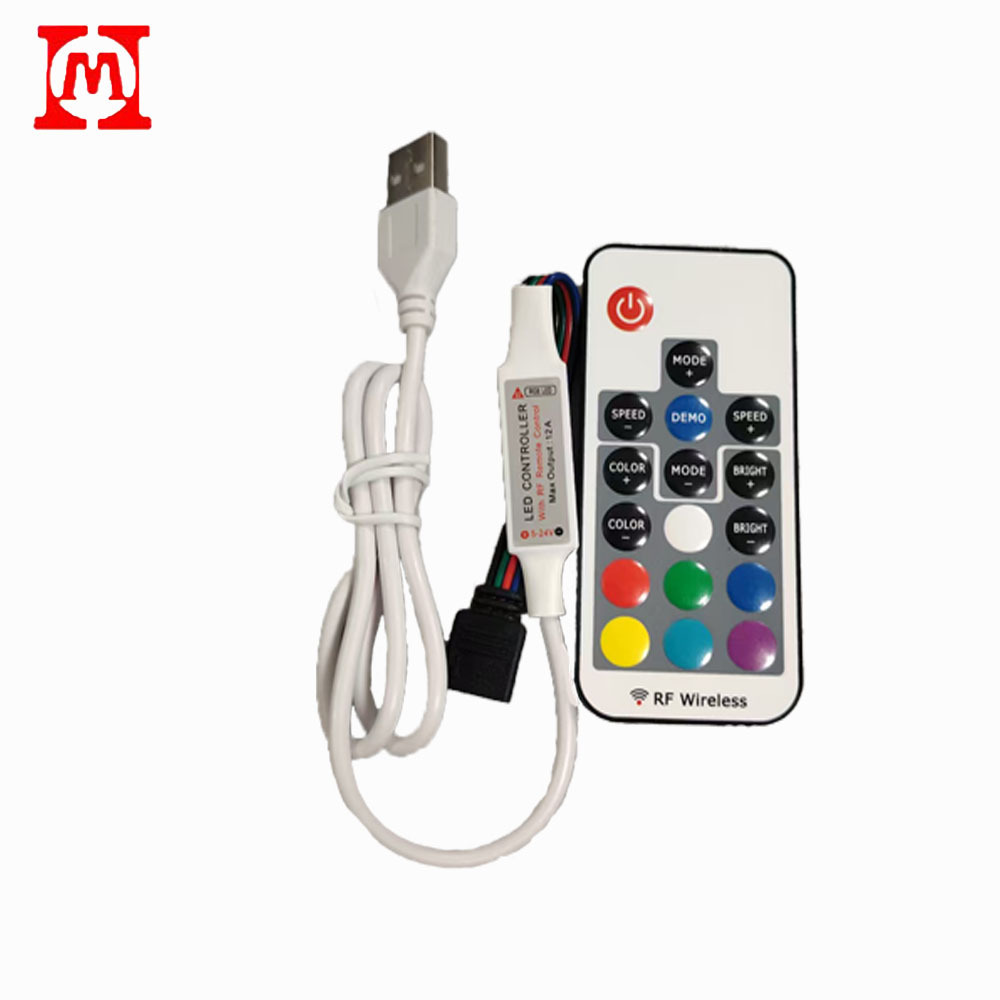 Led Light Strip 17-Key Rf Remote Control 5—24V Remote Control USB Dimmer Rgb Remote Control Rf17 Key