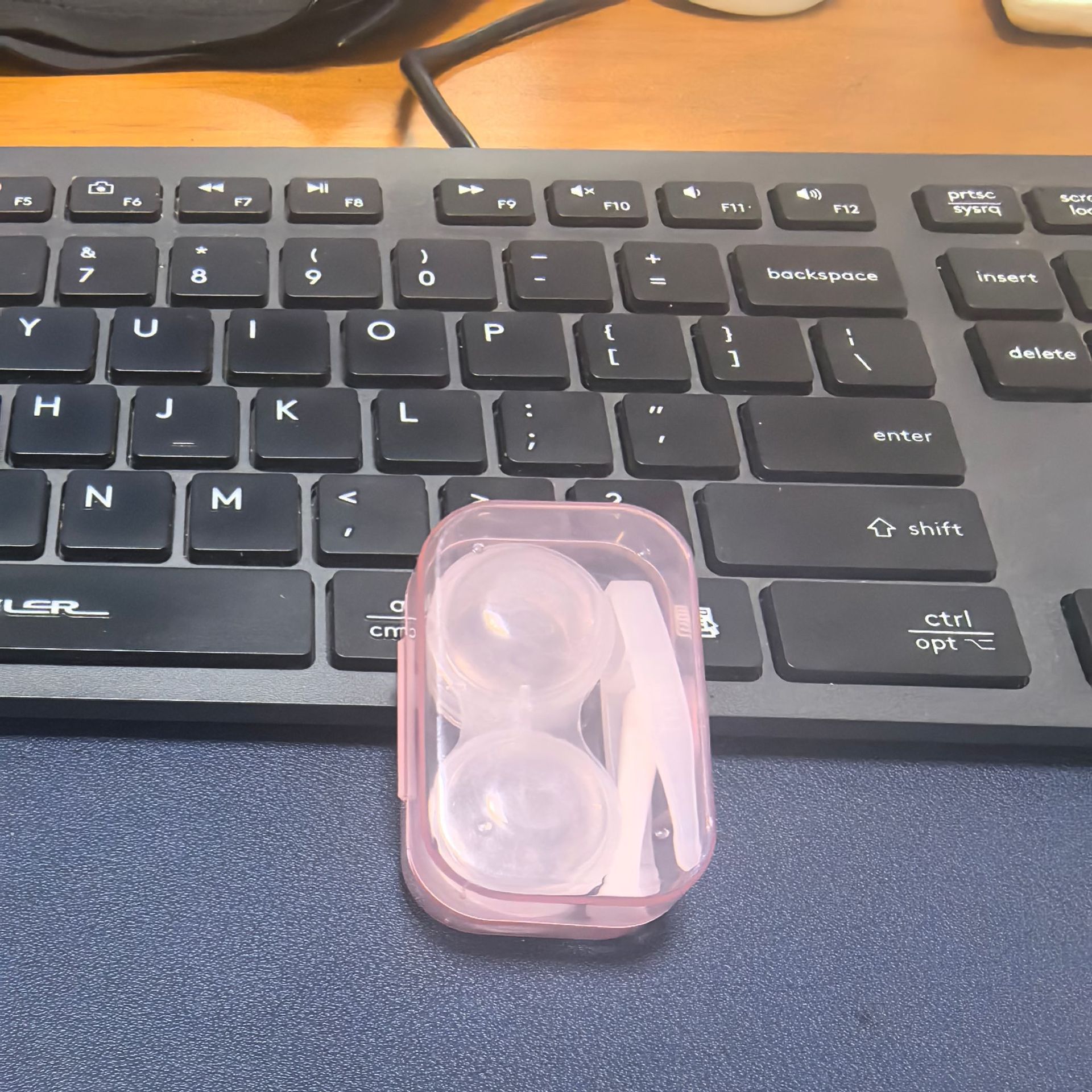 Contact Lens Case, Contact Lens Box, Care Box, Portable Storage Box, High-End, Simple and Lightweight Companion Box, Double Box