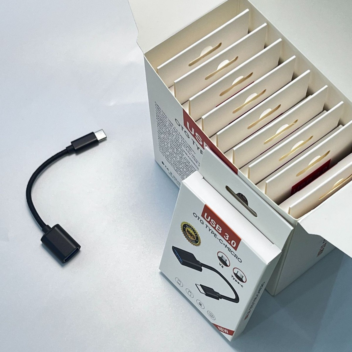 Otg Adapter Cable Type-C to USB Female Conversion Cable Suitable for Xiaomi Huawei Mobile Phone USB Flash Drive Mouse Keyboard Otg