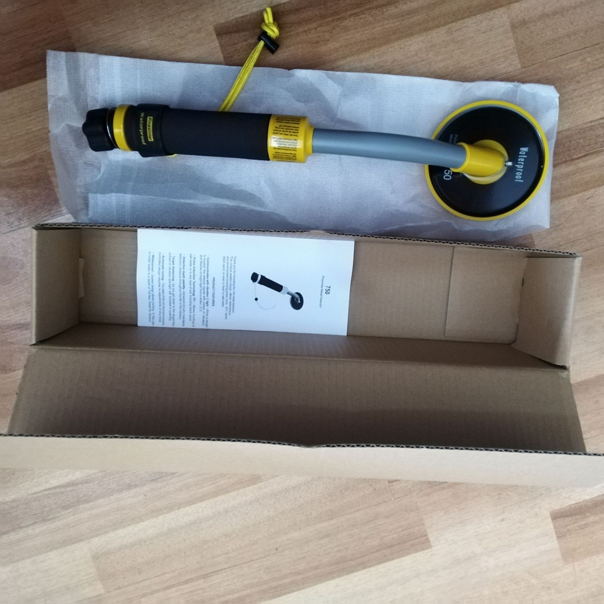 PI750 full waterproof diving detector metal detector gold silver copper