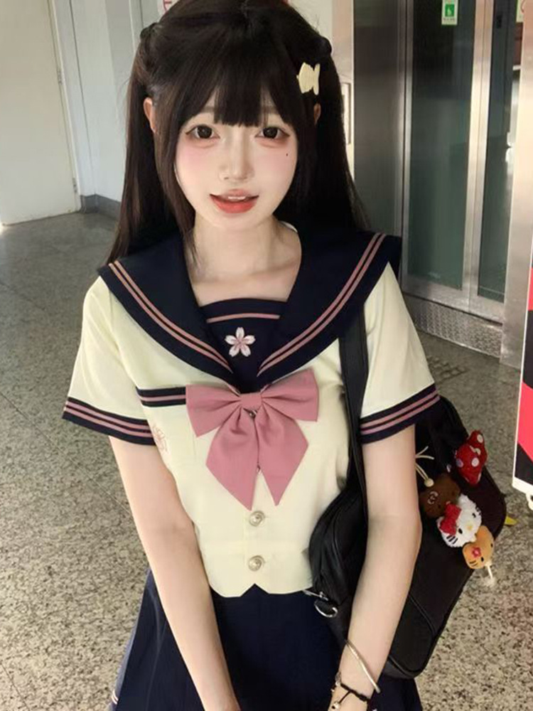 【Ono Nakano】Original Jk Uniform Sailor Suit Authentic Japanese College Style Summer Autumn Basic Student Uniform