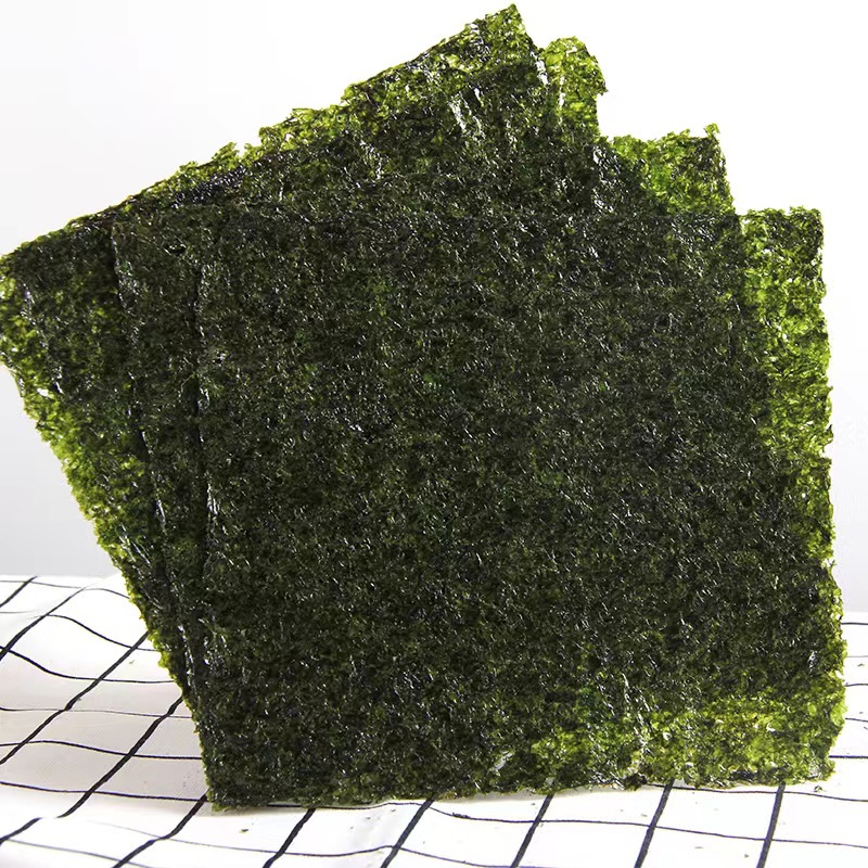 Seasoned Seaweed Roasted Jar Nori Sushi Seaweed Nori Rice Original Spicy Large Slices Internet-Famous Snack Wholesale Manufacturer