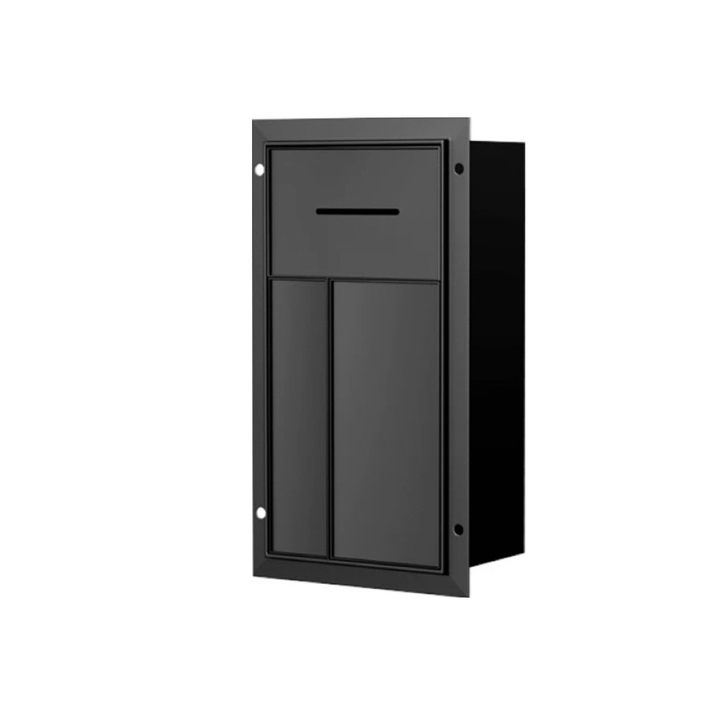 Stainless Steel Bathroom Niche Embedded Storage Cabinet with Trash Can Toilet Brush Bathroom Multi-Functional Storage Rack