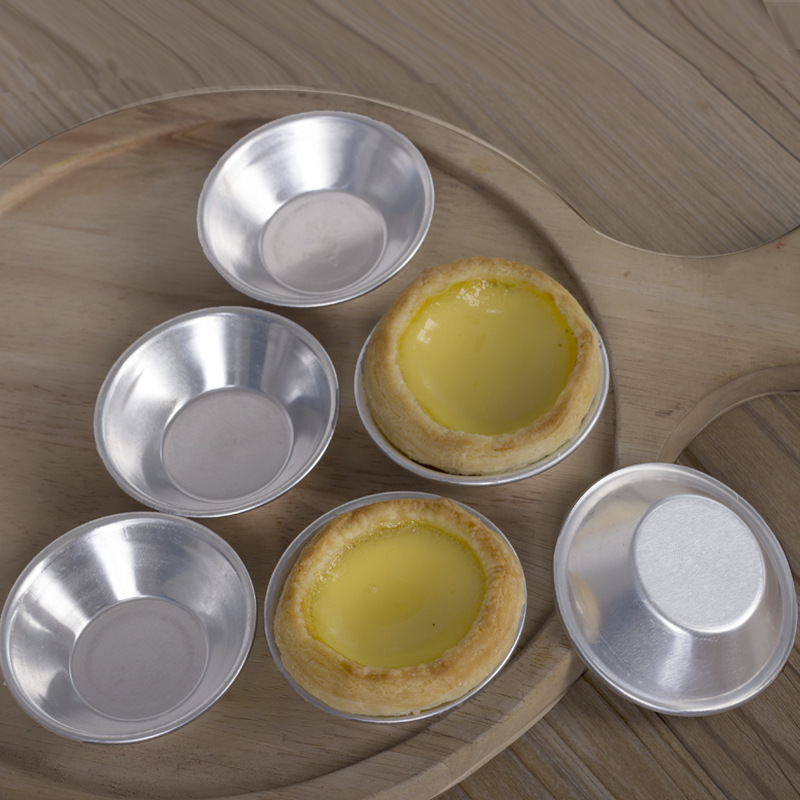 B05 Egg Tart Mold B05 Aluminum Alloy Pudding Egg Tart Mold Egg Tart Tray Portuguese Egg Tart Cup Egg Tart Bottom Tray Milk Jelly Mold