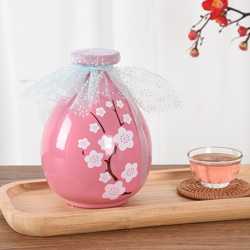 Peach Blossom Wine, Peach Blossom Brewed Osmanthus Green Plum Wine, Plum Flower and Fruit Wine, Low-degree Sweet Wine, Fruit Wine, Bayberry and Blueberry