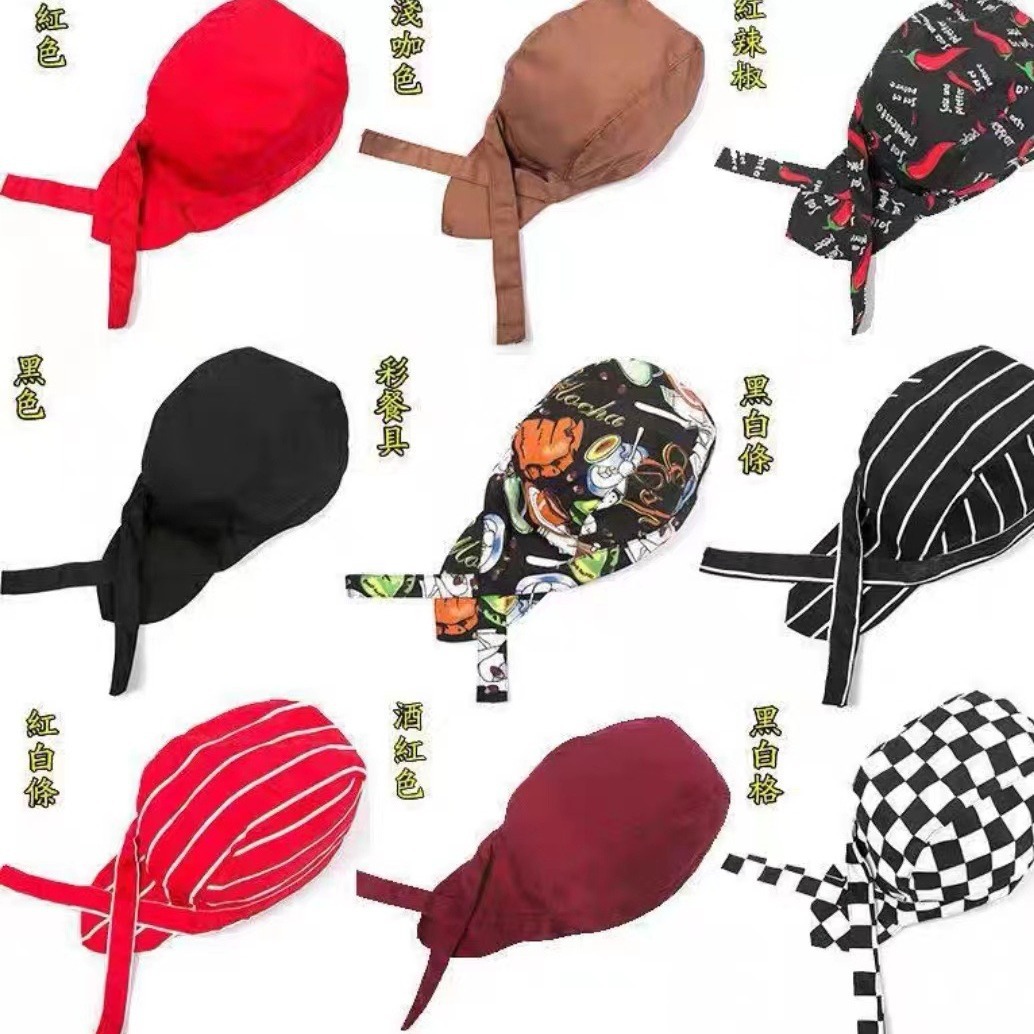 Японская пиратская шляпа с головным платком для ресторанного обслуживания закрытый носок шляпа для официанта мужская и женская шляпа с лентой быстросохнущая однотонная