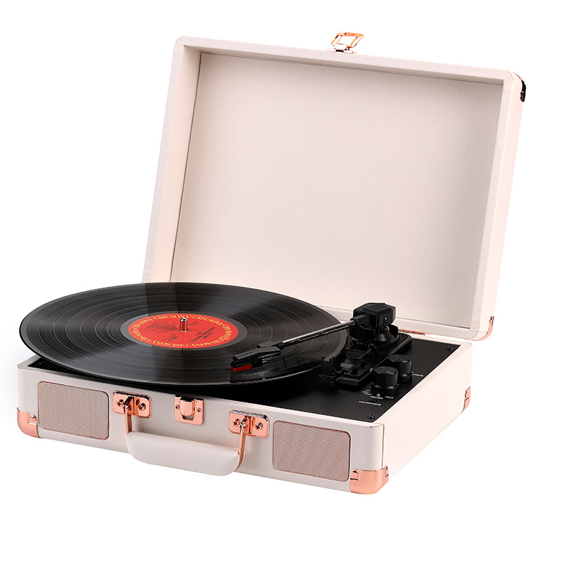 Spot Cross-Border Retro Gramophone Portable Bluetooth Suitcase Vinyl Record Player Suitcase Record Player Gift