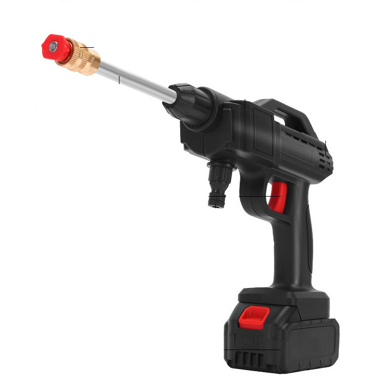 Cross-border new high-pressure car washing machine wireless lithium battery portable water gun charging household water pump cleaning artifact factory