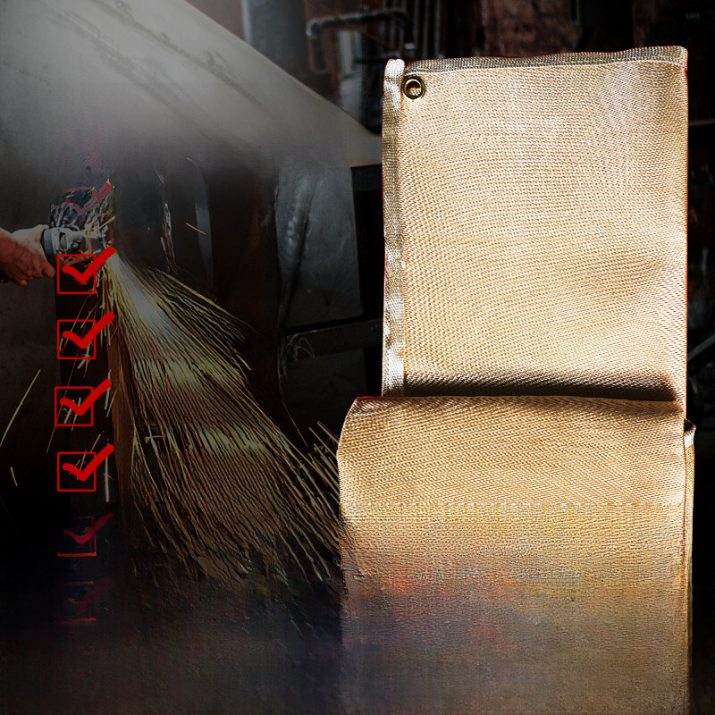 Large size 1mm3 M 4 m glass fiber welding blanket welding protective Welding blanket fireproof cloth shipyard power plant 4S