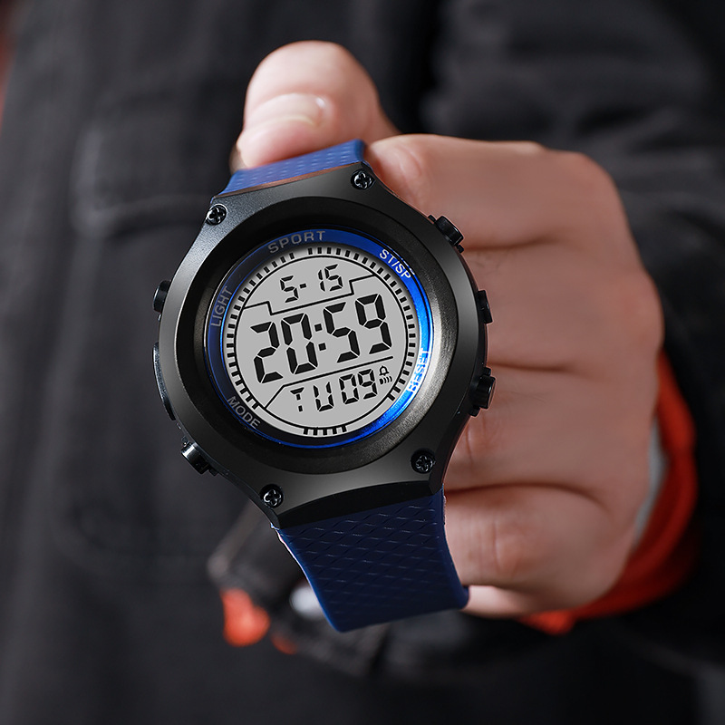 Студенческие детские электронные часы спортивные часы корейский стиль простой светящийся будильник уличные электронные часы кросс-бордер оптовая продажа