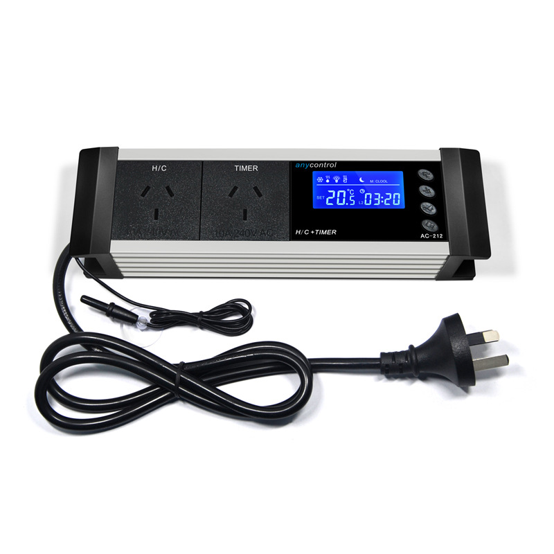 Spot Direct Sales Aquarium Thermostat Pet Timing Socket Thermostat Heating / Refrigeration / Timing AC-212