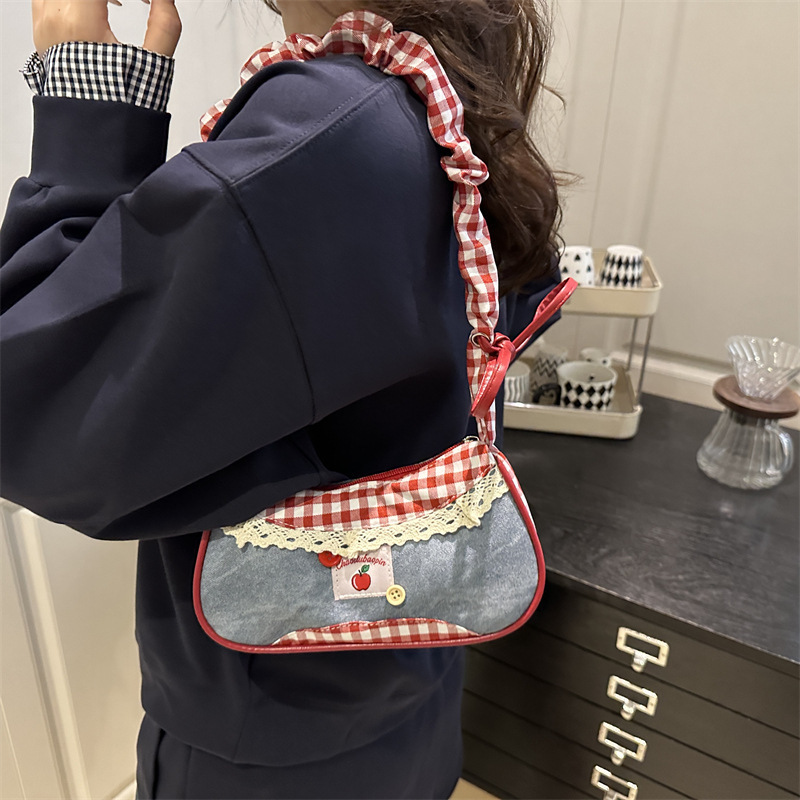 New Fashionable Casual Handbag, Versatile Commuter Tote Bag, Large Capacity Student Class Shoulder Armpit Bag