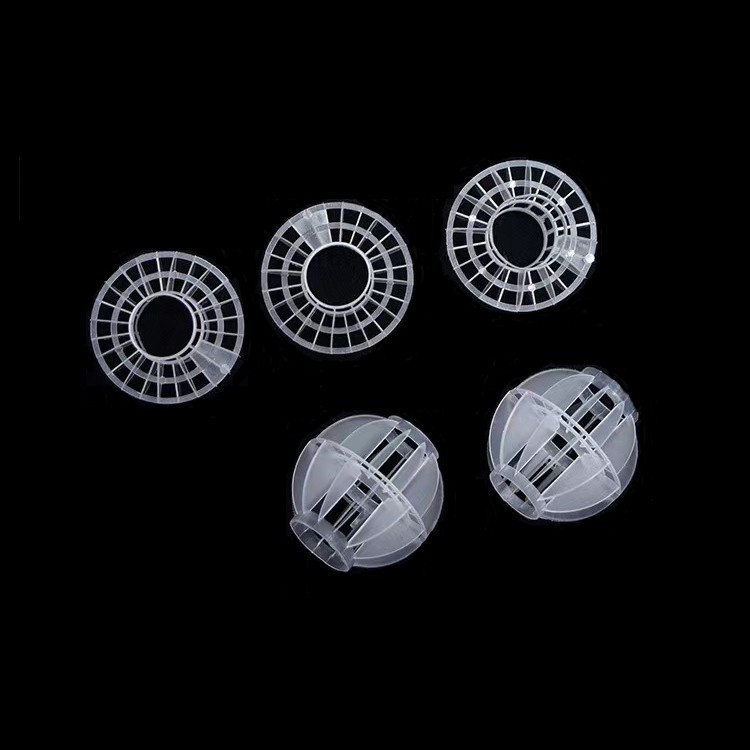 Pp Multi-Sided Hollow Ball Filler 50mm Adsorption Filter Ball Spray Tower Dust Removal and Defogging Filler Equipment Ball Wholesale