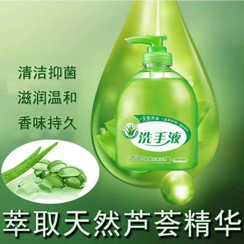 Aloe Vera Fragrance Hand Sanitizer 500g Fragrance Antibacterial Cleansing Moisturizing Press Bottle Children's Home Furnishing Wholesale