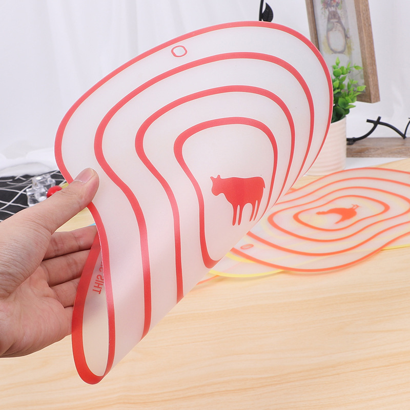Transparent Plastic Japanese-style Cutting Board Household Antibacterial Anti-mildew Cutting Board Cutting Board Dormitory Cutting Fruit Plastic Cutting Board Cutting Board