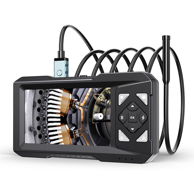 Cross-border dedicated to high-definition pipeline industrial endoscope 4.3 inch 5 meter with screen auto repair camera endoscope