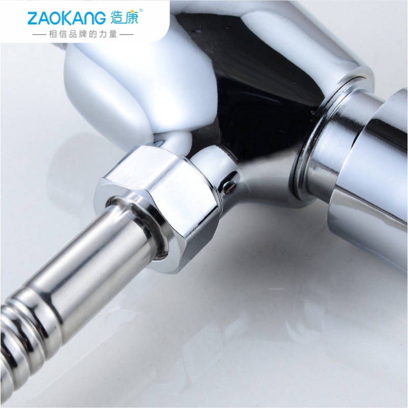 Ziekang All-Copper Urinal Flush Valve Concealed Hand-Pressed Delay Flush Valve Public Toilet Toilet Self-Closing Valve