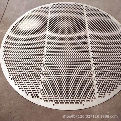 304/316L Stainless Steel Tray Sieve Plate Tray Tower Internals Metal Solid Valve Floating Valve Plate Chemical Tray Manufacturer