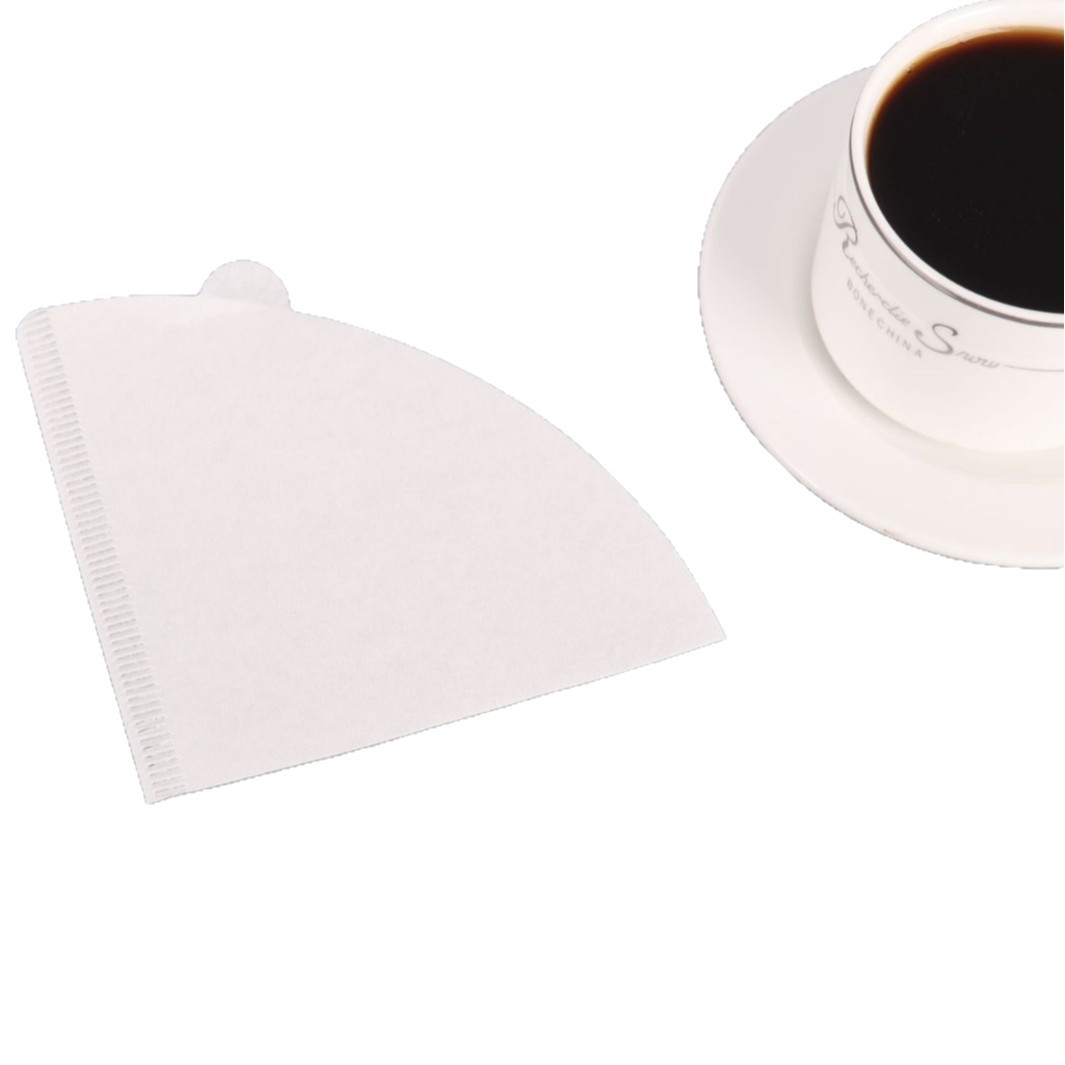 Yan Jie Hand-Brewed Coffee Filter Paper V60 Conical Drip Fan-Shaped Funnel Filter Bag 100 Sheets Source Manufacturer