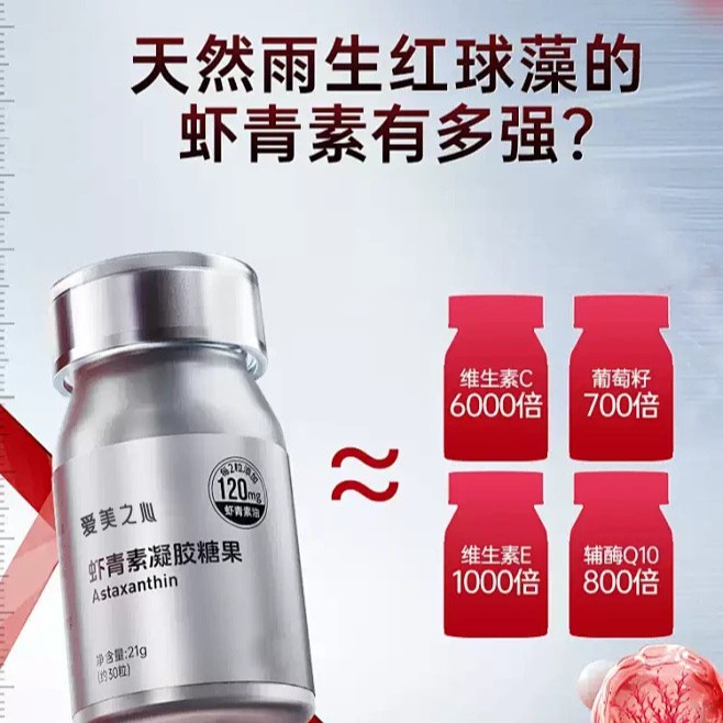 High Purity Astaxanthin Soft Capsules, Haematococcus Pluvialis Extract, Direct Sales from the Source Factory