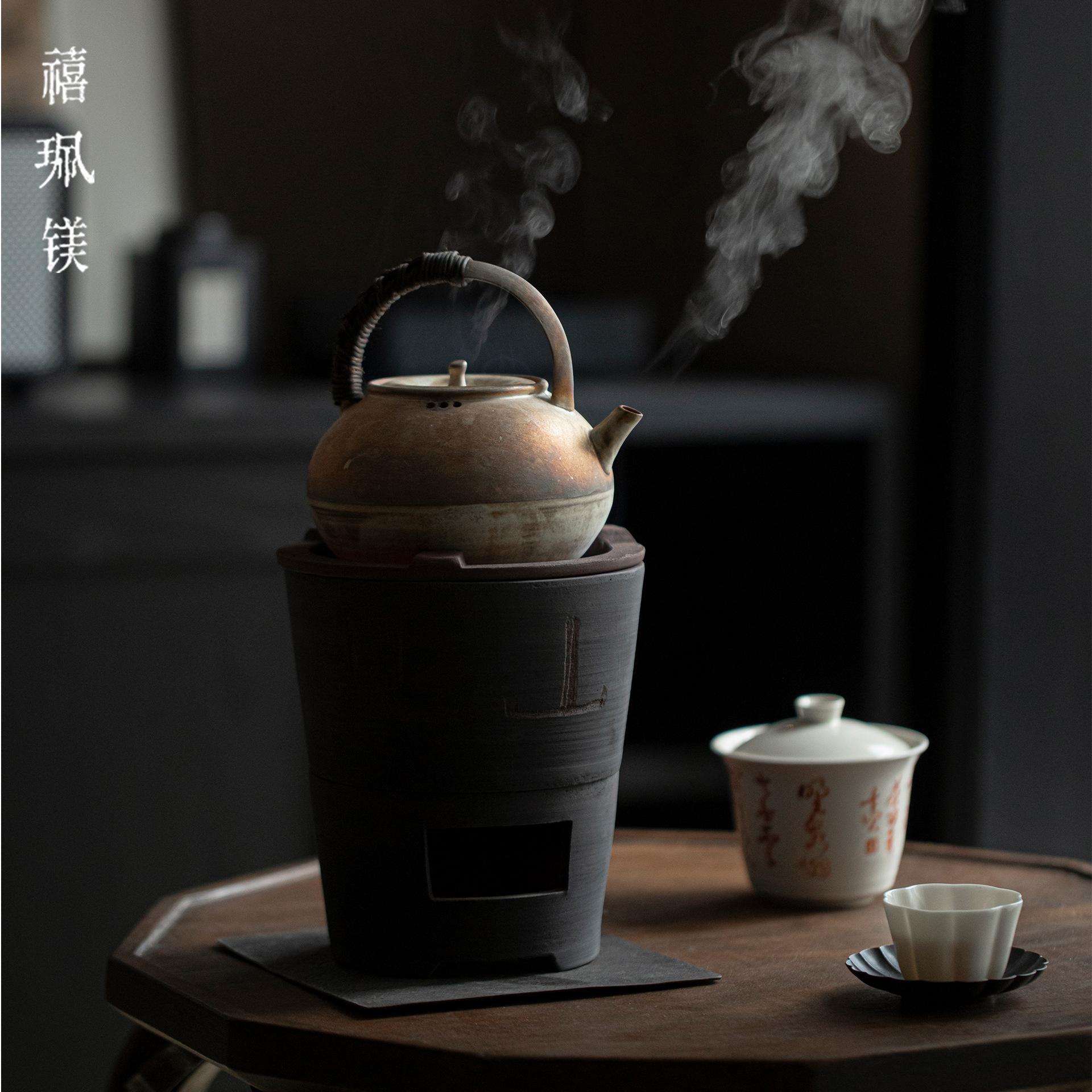 Xiepei Magnesium New Chinese Style Desktop Atmosphere Small Carbon Stove Kung Fu Tea Set Air Stove Ceramic Mud Stove Water Stove Carbon Stove