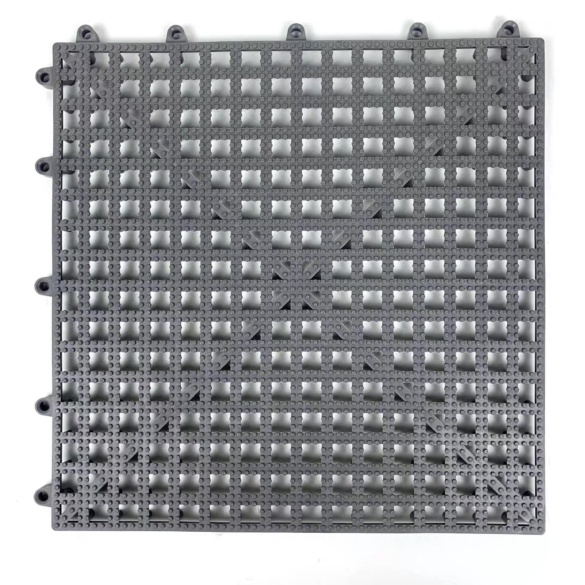 Ready Stock Pvc Plastic Interlocking Floor Mats, Full Coverage Waterproof Floor Mats for Bathhouses, Swimming Pools, Non-Slip Engineering Mats