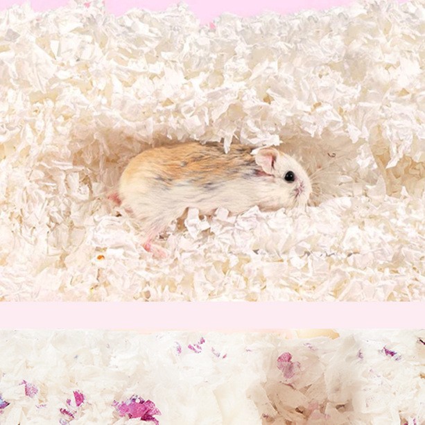 Hamster Bedding for Golden Hamsters, Rabbits, Parrots, and Birds; Warm Nest Paper Cotton, Specially Designed for Autumn and Winter, Breathable and Absorbent, Suitable for Landscaping and Cross-Border Shipping