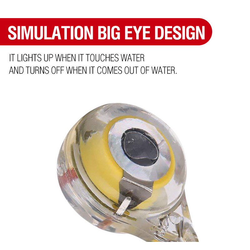 Night fishing five-color fish-eye trap underwater fish trap Luya bait flashing light swivel waterproof fish-eye light