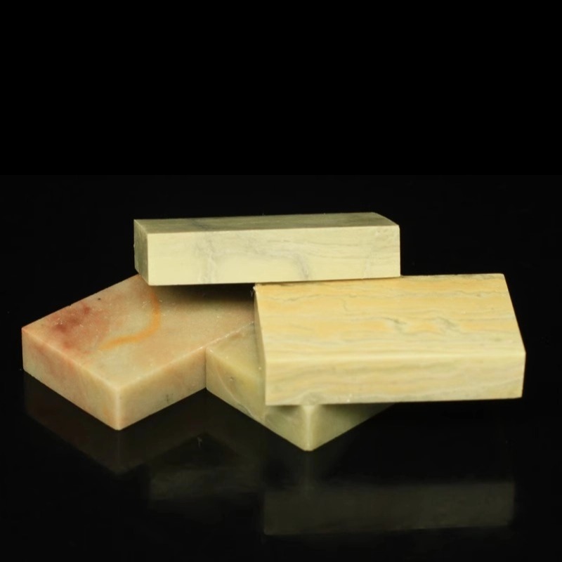 Qingtian stone flat seal 1*3*5CM seal stone seal stone stone carving stone seal cutting seal a generation of hair