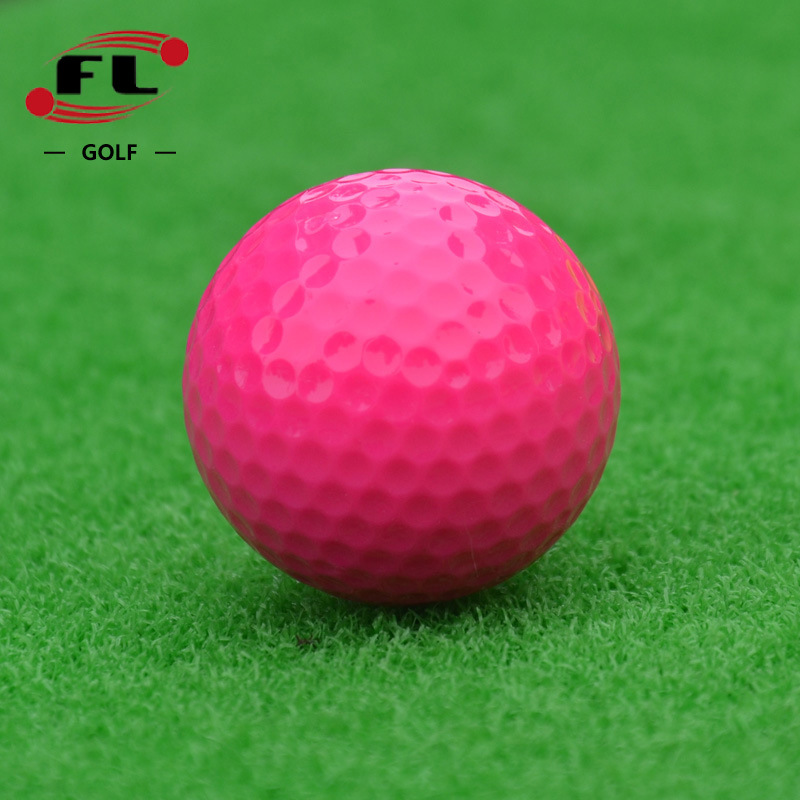 Bolixi Sports Manufacturer Direct Sale Colorful Golf Balls Colorful Double-Layer Golf Practice Balls Available in Twelve Colors