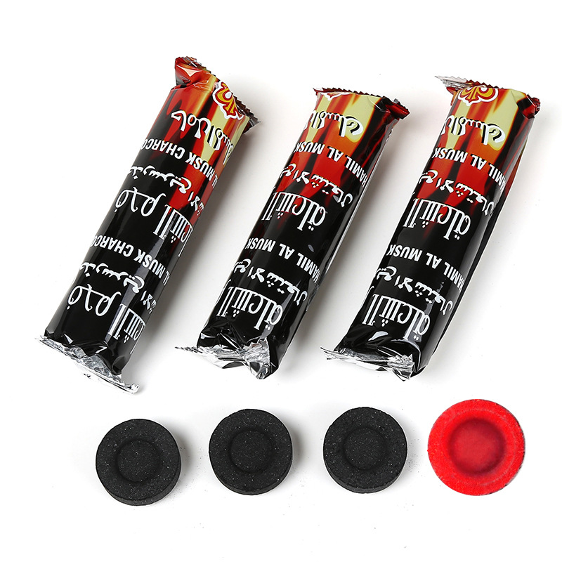 Hookas charcoal fast burning fruit charcoal wholesale barbecue charcoal Hookas carbon smokeless mechanism disposable barbecue charcoal fire charcoal