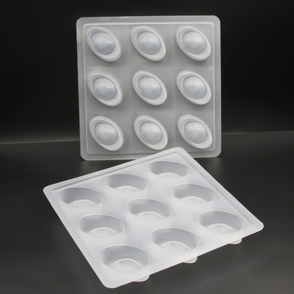 Gold ingot rice cake PP mold 9 large gold ingot jelly mold chocolate mold blister mold