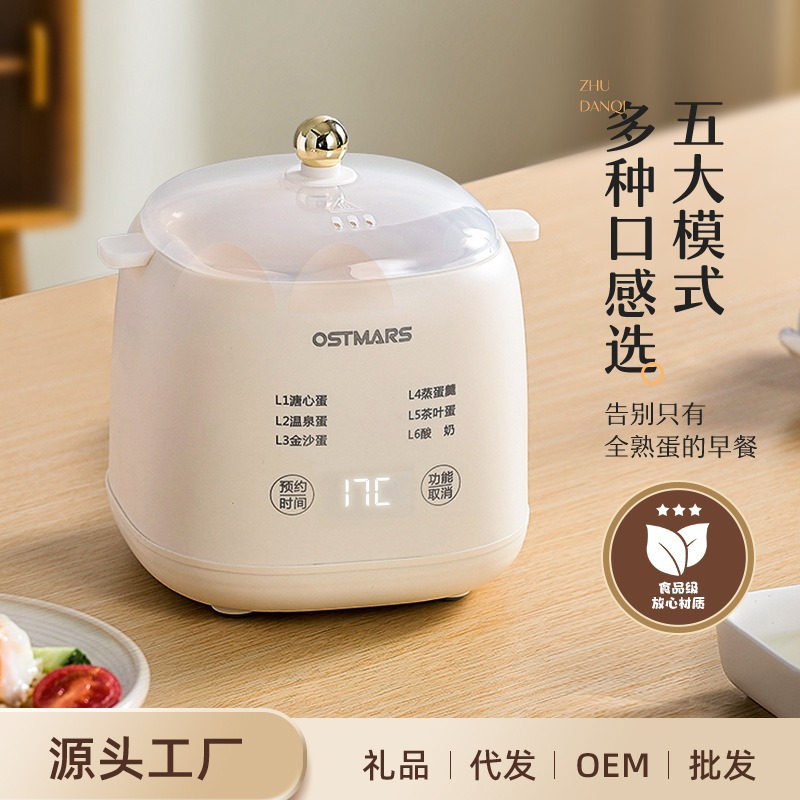 Яйцеварка автоматическая с отключением, многофункциональная машина для завтрака, таймер, мини-яйцеварка для дома