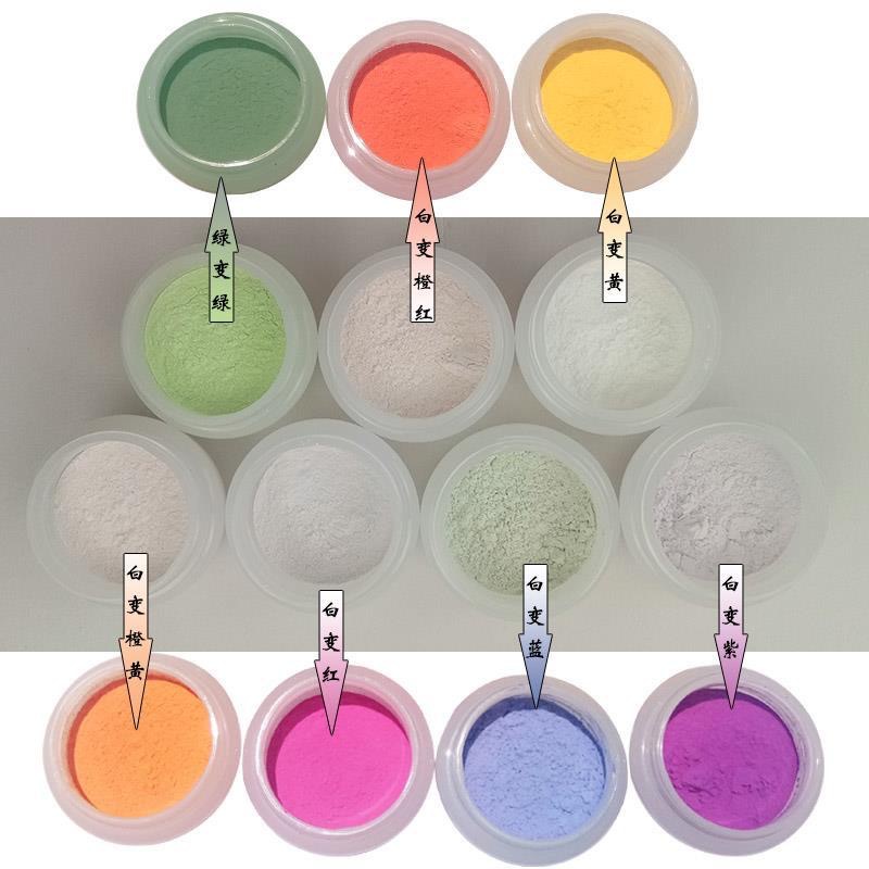 Factory direct photosensitive Toner pigment color change color nail art crafts light powder ultraviolet color change