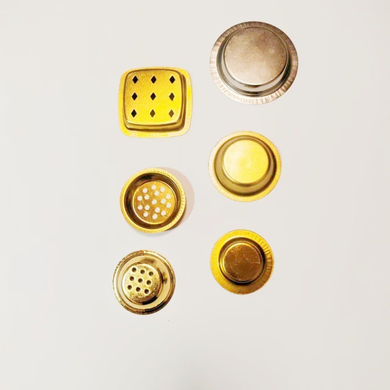 Incense Burner Iron Cup Porous Iron Bowl Small Creative Cultural Incense Burner Accessories Mini Golden Iron Art Aromatherapy Accessories Stamping