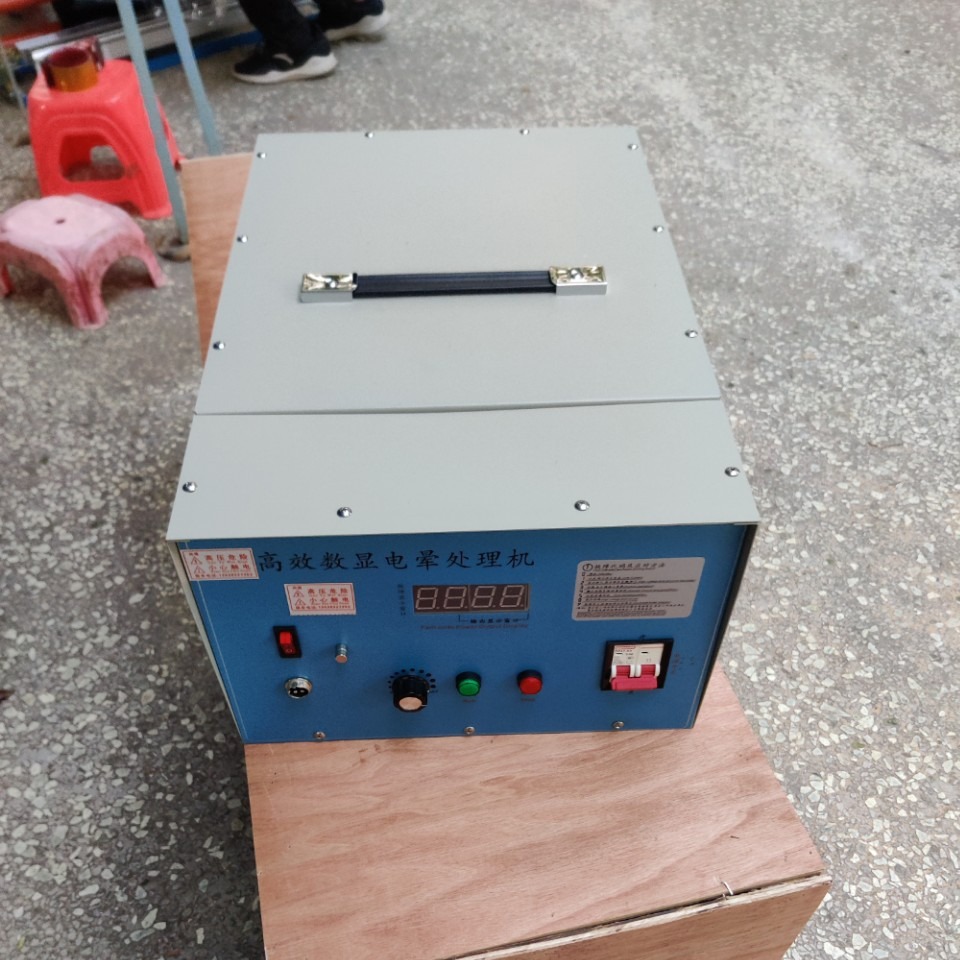 Plastic film Corona processor enhances adhesion