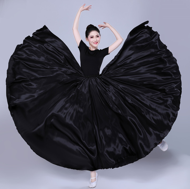 Xinjiang Dance Practice Skirt Yi Uygur Dance Practice Skirt Xizang Performance Costume Skirt Adult Large Swing Skirt Female