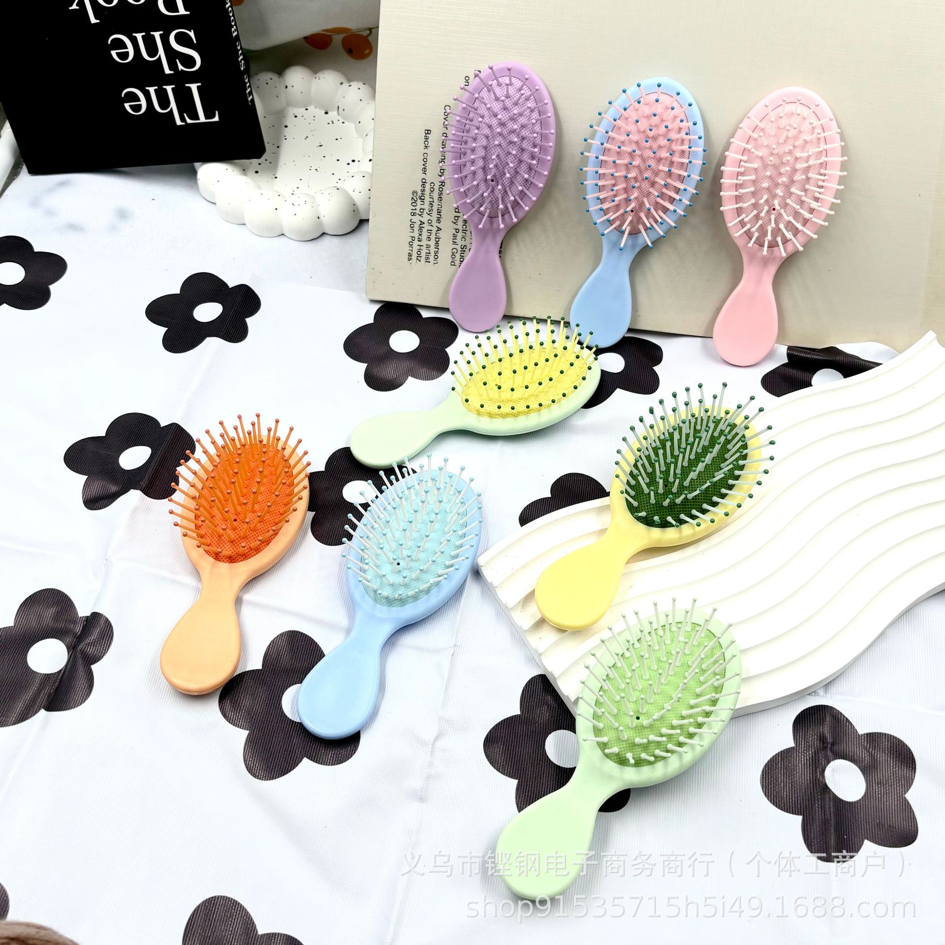 Оптовый массажный гребень для детей, гребень с воздушной подушкой, компактный мини-гребень