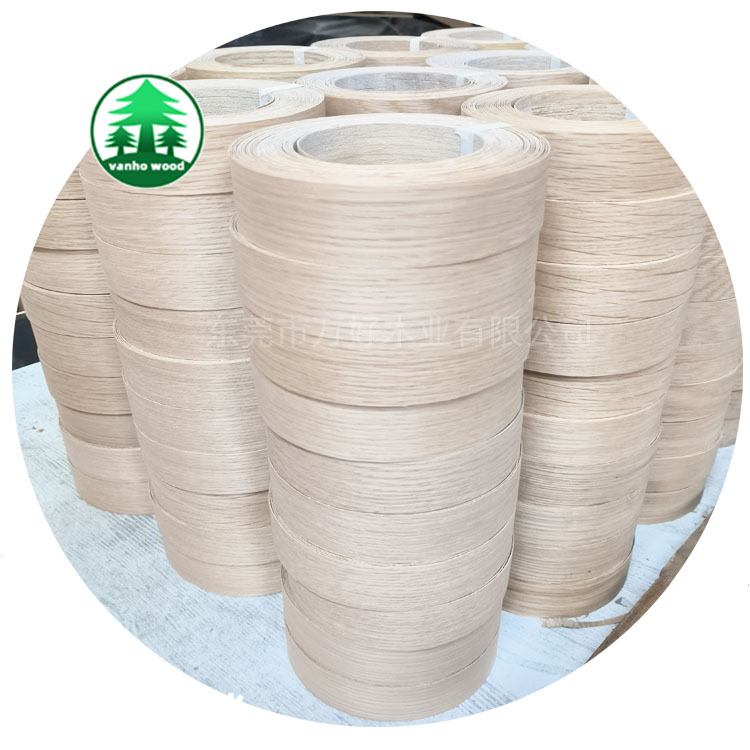 White Oak Veneer Edge Banding with Adhesive Backing, Glue-Free Edge Banding, Wood Glue-Free Edge Banding
