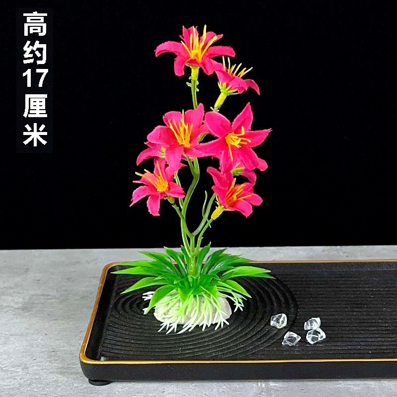 Hotel artistic conception plate decoration sashimi plate decoration flowers and plants catering dishes cold dishes sushi decorative flower creative small ornaments