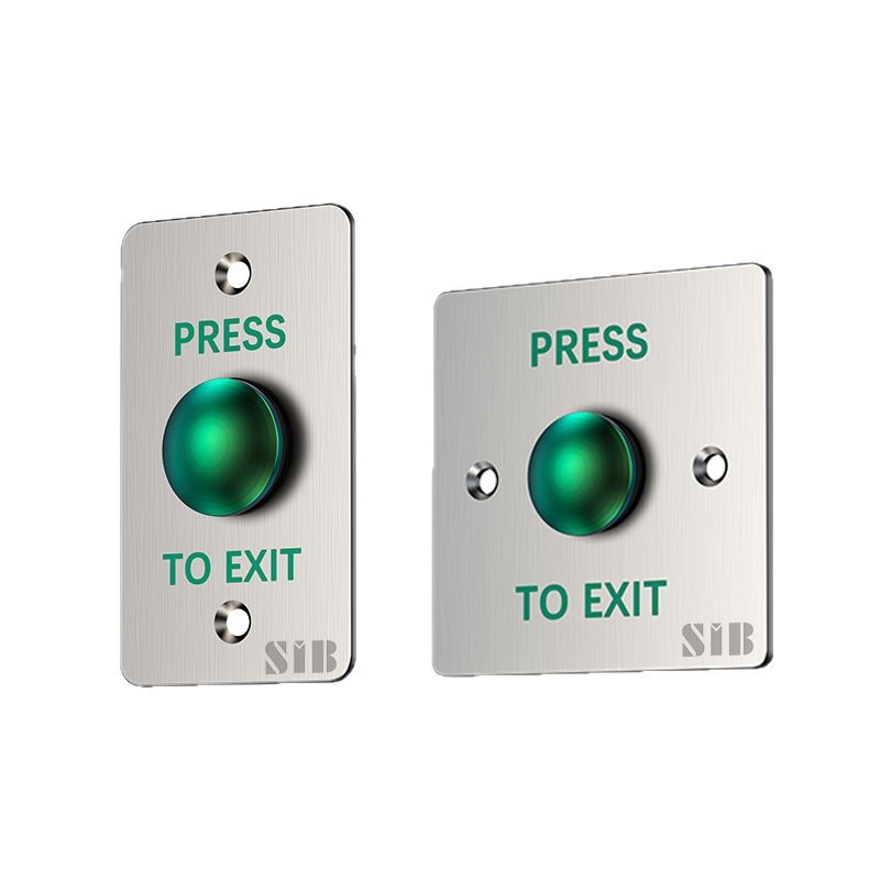 86 Access Control Button Stainless Steel Access Control Switch Exit Button Access Control Surface Mounted Button Stainless Steel Access Control Switch