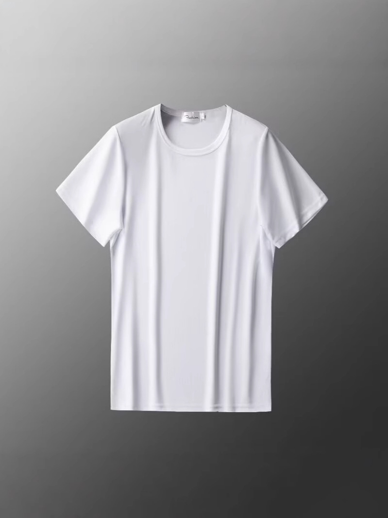 Wholesale Spot Mesh Short-Sleeved T-Shirt Men's Summer Ice Silk Quick-Drying Thin Cheap Cool Breathable Half-Sleeved T-Shirt