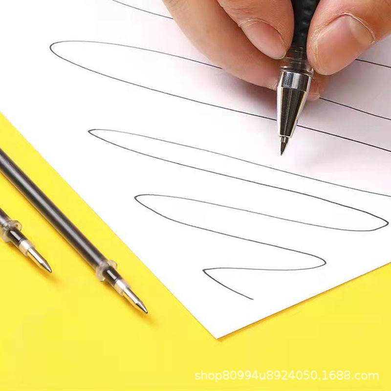 Pull cap bullet refill 0.5mm black student refill office signature 0.38 needle tube neutral refill