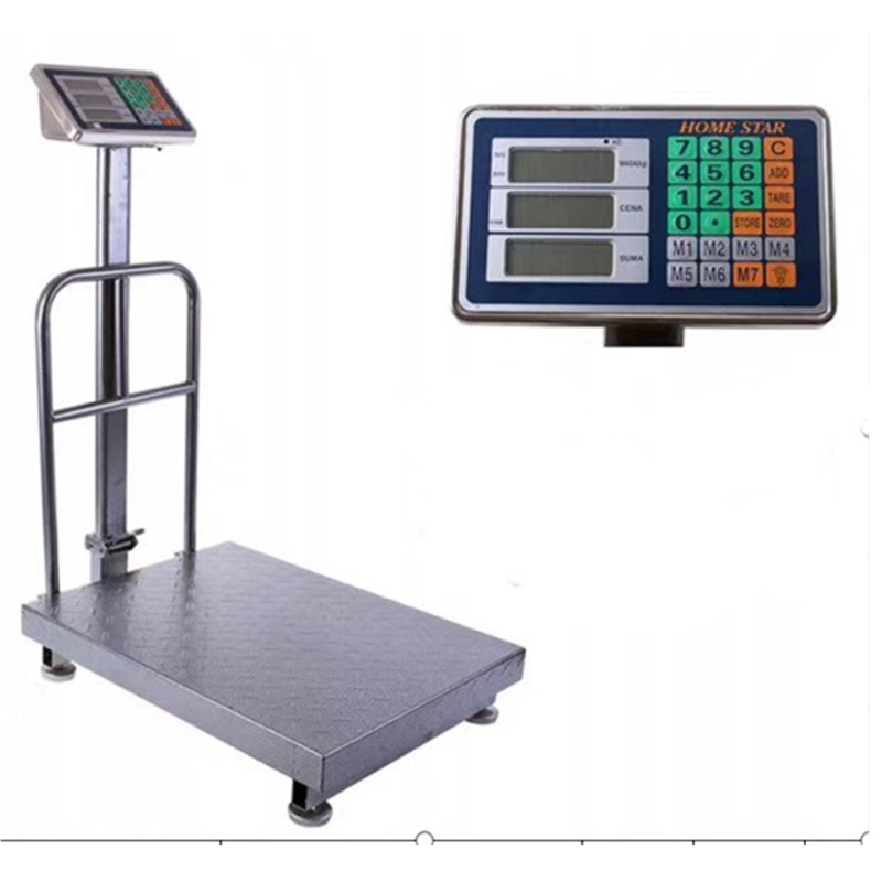 Foreign trade electronic folding platform scale steel head 100kg 150kg 200kg 300kg 500kg 600kg