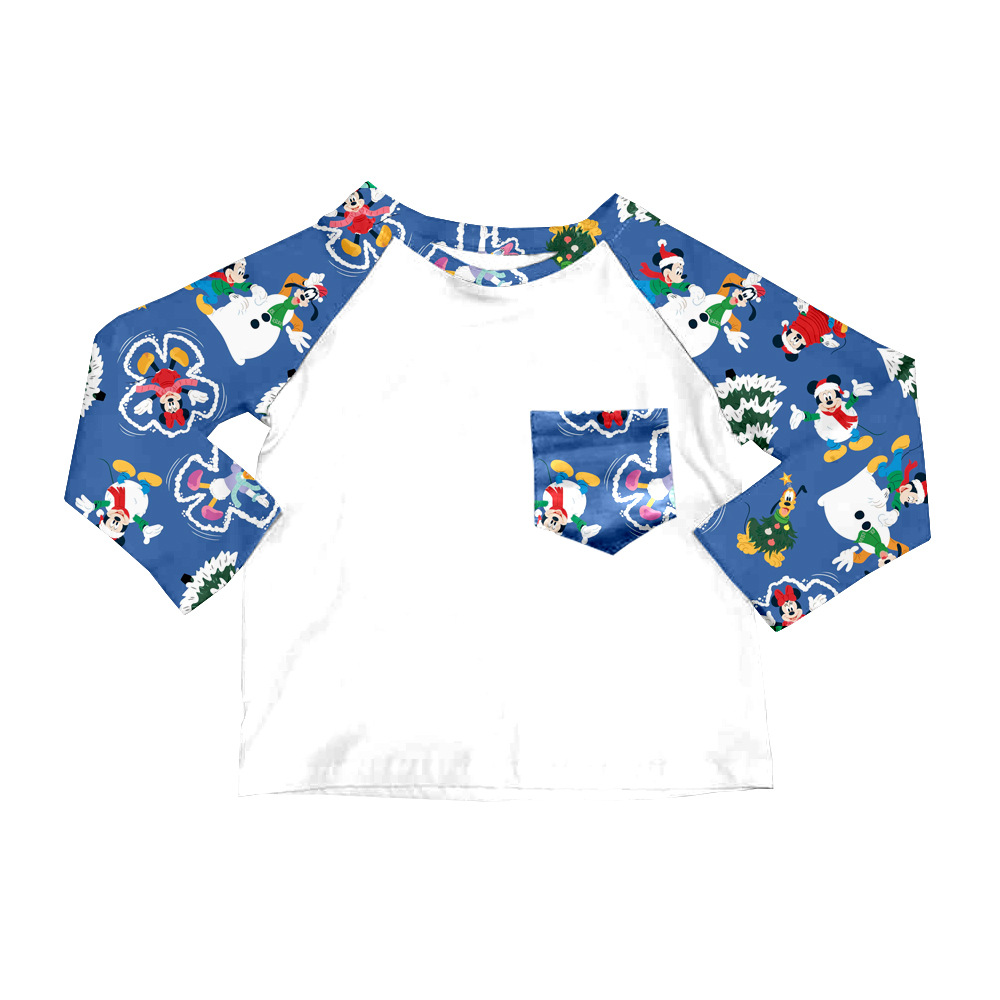 Бутиковая одежда для детей, печатная, милые креативные осенние длинные рукава