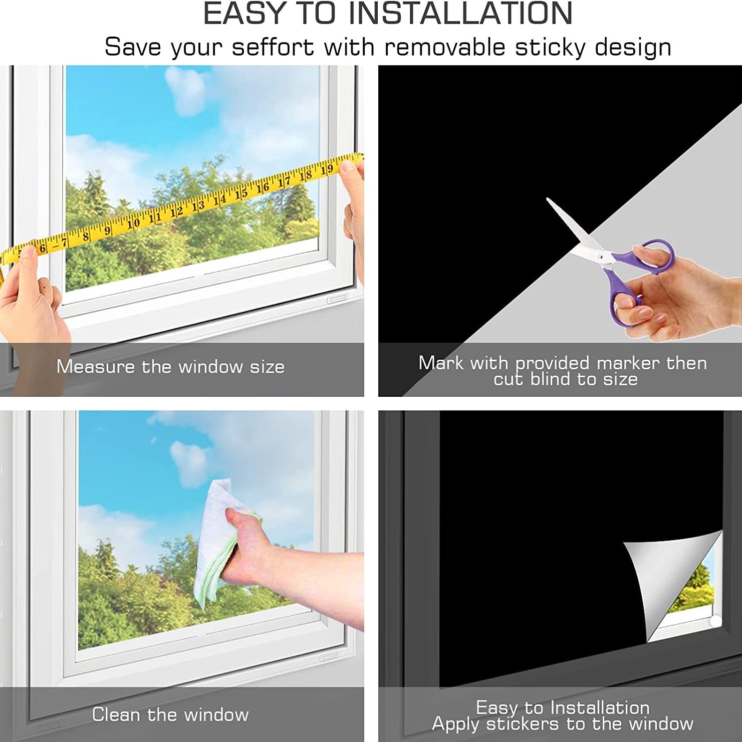 Amazon 420D Oxford Cloth Full Shading Curtain Portable Shading Curtain Sunscreen Diy Cutting Shading Curtain