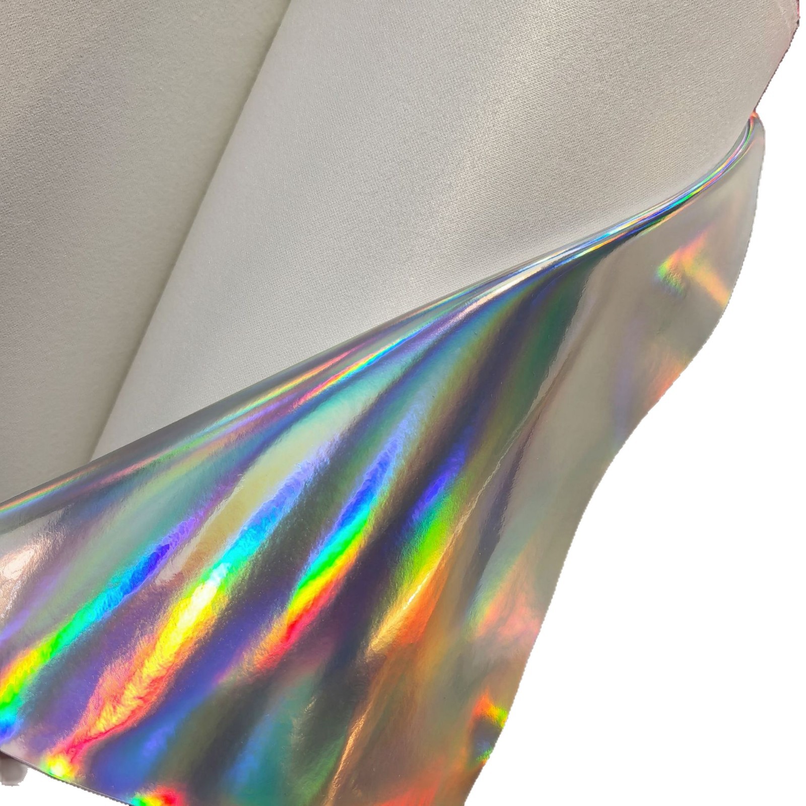 Metallic Laser Mirror Reflective Pu Leather for Bags, Handbags, High-Gloss Toys, Shoe Materials, Decorative Fabrics, Metallic Color Artificial Leather