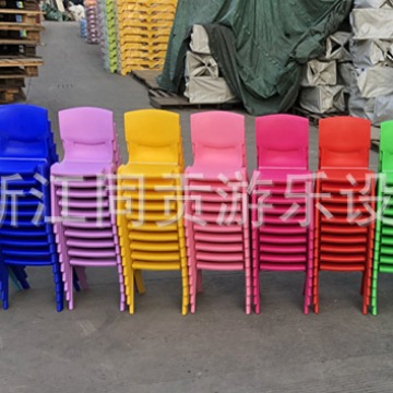 Tonggong Kidsren's Table and Chair Plastic Toddler Chair Back Chair Baby Stool Small Bench Kids Chair Home Thickeneded Seat