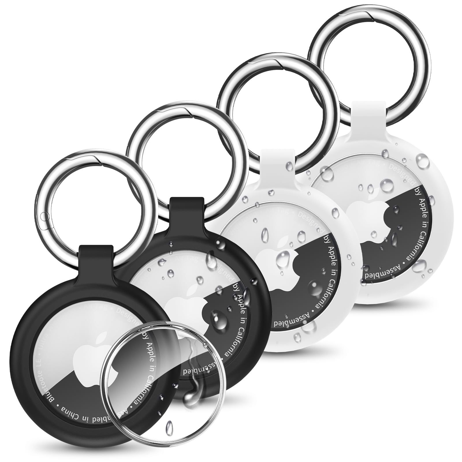 Applicable AirTag Protective Cover Apple Airtag Round TPU All-inclusive Waterproof Anti-loss Locator Protective Cover